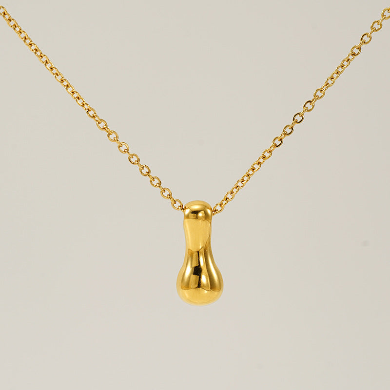 Wholesale Glossy bubble letter necklace for women 26 English letter pendants